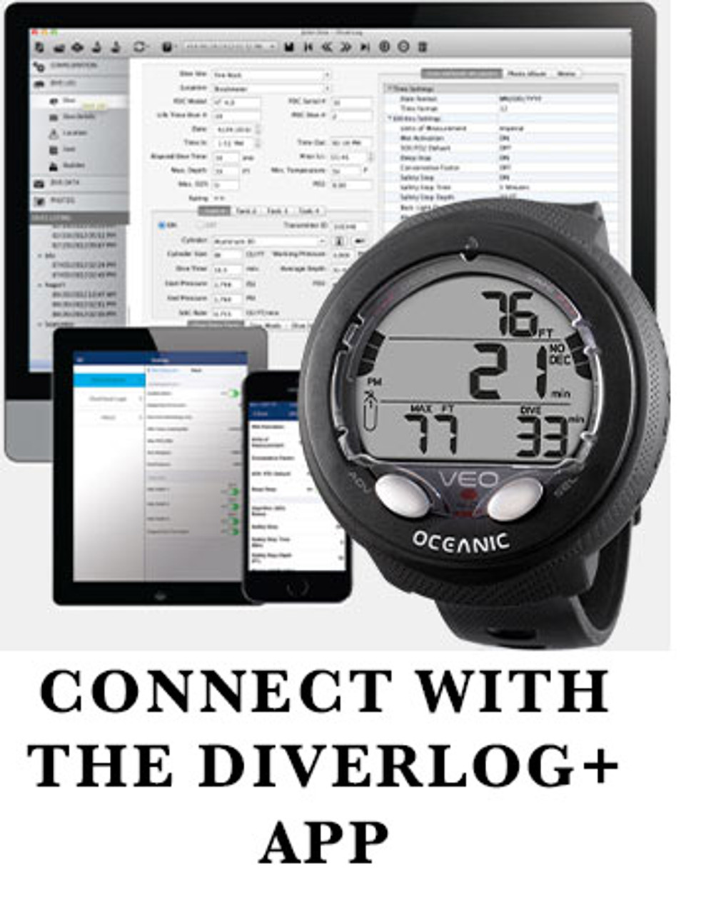 Oceanic Veo 4.0 Scuba Diving Wrist Computer - DolphinScuba.com, Inc.